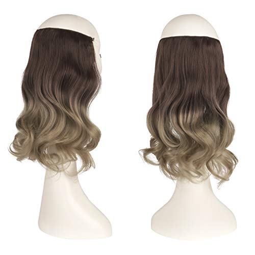 One Piece 18 Inch Invisible Secret Wire Crown Hair Extension - Image 49