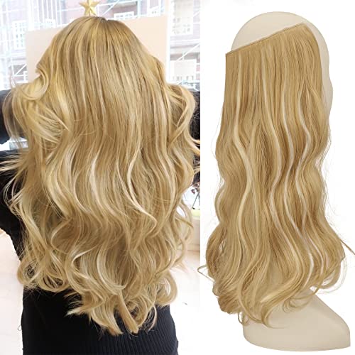One Piece 18 Inch Invisible Secret Wire Crown Hair Extension - Image 50