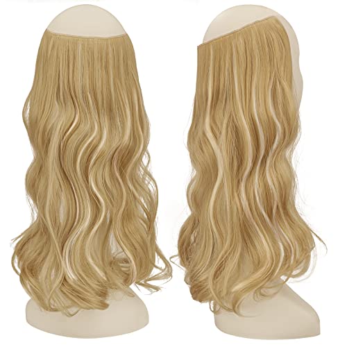 One Piece 18 Inch Invisible Secret Wire Crown Hair Extension - Image 51