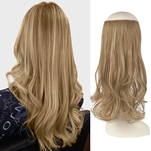 One Piece 18 Inch Invisible Secret Wire Crown Hair Extension - Image 54