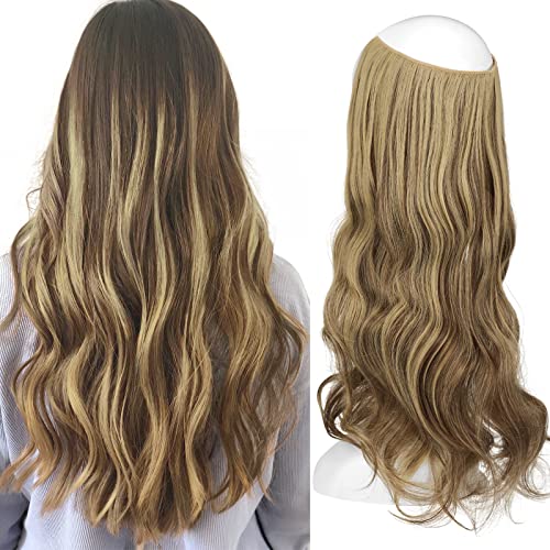 One Piece 18 Inch Invisible Secret Wire Crown Hair Extension - Image 8