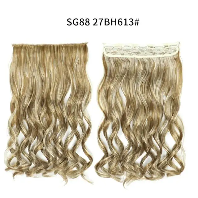 One-piece Long Wavy  Heat Resistant Clip In Hair Extensions - Image 27