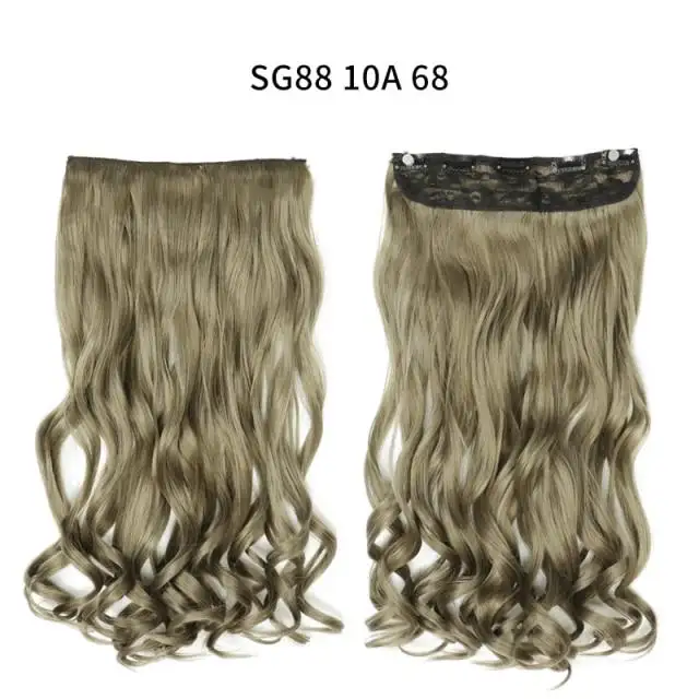 One-piece Long Wavy  Heat Resistant Clip In Hair Extensions - Image 36