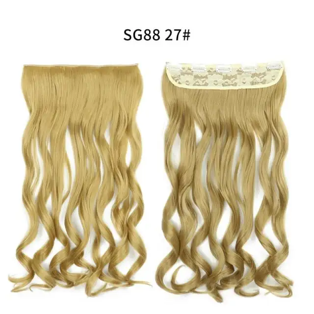 One-piece Long Wavy  Heat Resistant Clip In Hair Extensions - Image 41