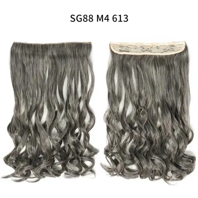 One-piece Long Wavy  Heat Resistant Clip In Hair Extensions - Image 8