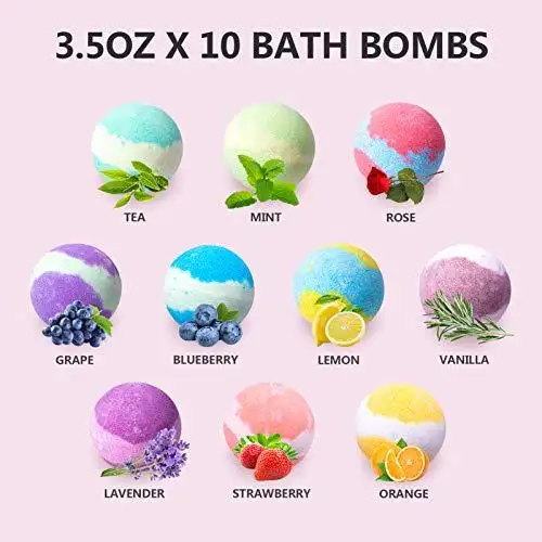 Organic Handmade Bath Bombs Gift Set - Image 4