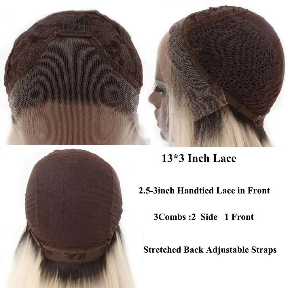 Paula Extra Long Black Color Synthetic Lace Front Heat Resistant Fibre Wig - Image 3
