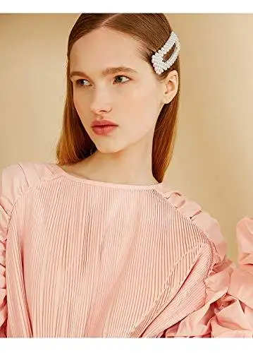 Pearl Barrettes Hair Accessories Set - Image 10