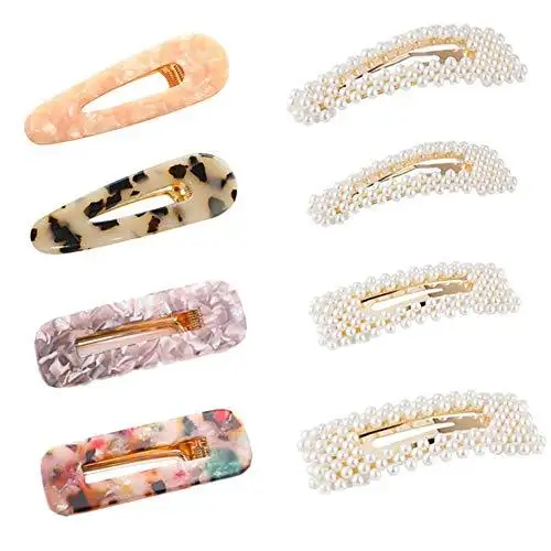 Pearl Barrettes Hair Accessories Set - Image 16