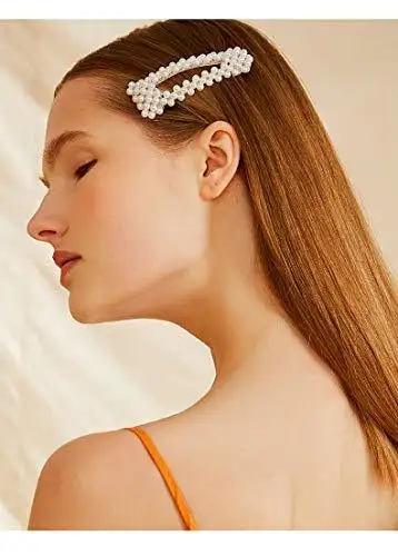 Pearl Barrettes Hair Accessories Set - Image 18