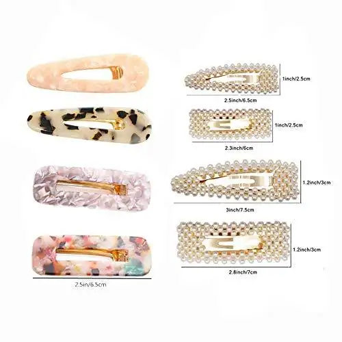 Pearl Barrettes Hair Accessories Set - Image 19