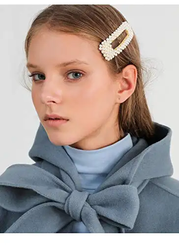 Pearl Barrettes Hair Accessories Set - Image 3