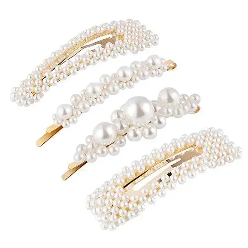 Pearl Barrettes Hair Accessories Set - Image 8