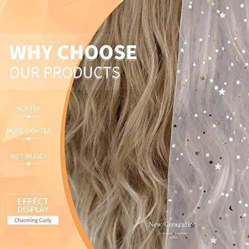 Penelope Transitional Dark Root to Light Blonde Long Heat Resistant Hair Wig - Image 15