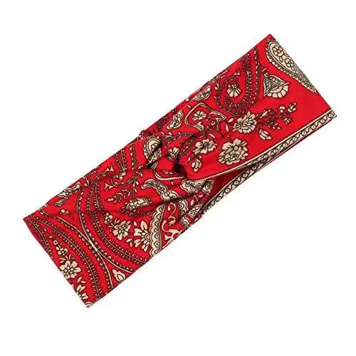 Polka Dot Cross & Assorted Prints Headband Set for Women - Image 20