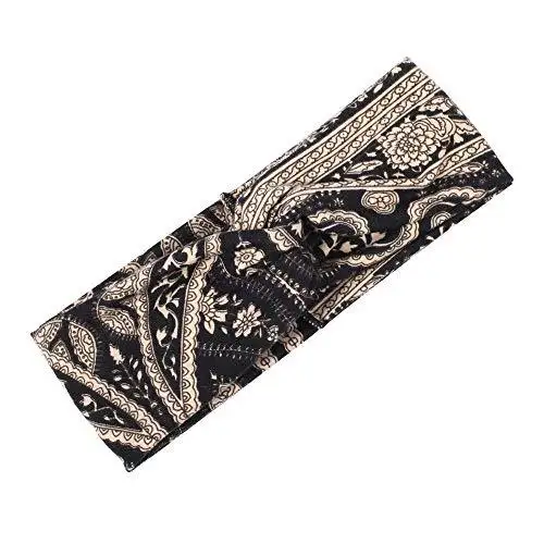 Polka Dot Cross & Assorted Prints Headband Set for Women - Image 23