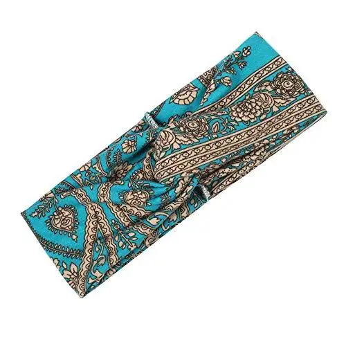 Polka Dot Cross & Assorted Prints Headband Set for Women - Image 24
