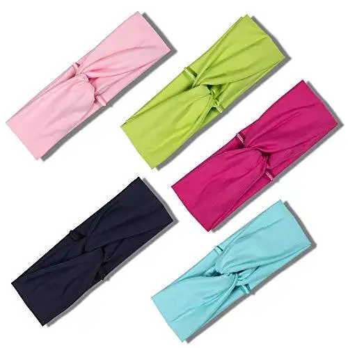 Polka Dot Cross & Assorted Prints Headband Set for Women - Image 27