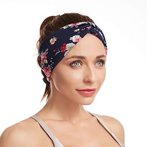 Polka Dot Cross & Assorted Prints Headband Set for Women - Image 42