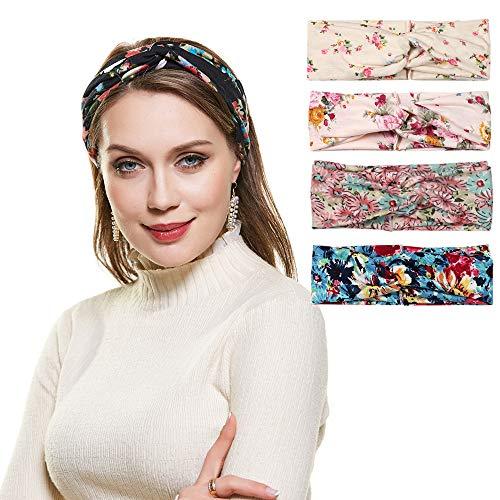 Polka Dot Cross & Assorted Prints Headband Set for Women - Image 43