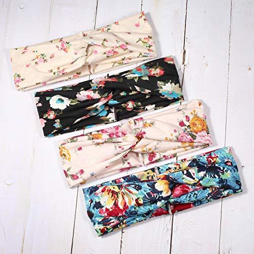 Polka Dot Cross & Assorted Prints Headband Set for Women - Image 48