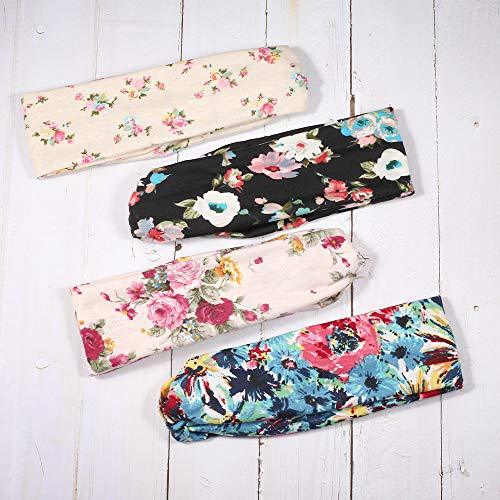 Polka Dot Cross & Assorted Prints Headband Set for Women - Image 49