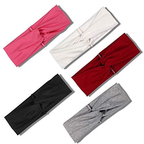 Polka Dot Cross & Assorted Prints Headband Set for Women - Image 52