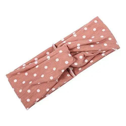 Polka Dot Cross & Assorted Prints Headband Set for Women - Image 8
