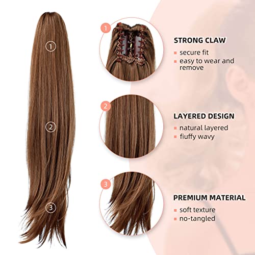 Ponytail 22" Long Claw Hair Extension - Image 129