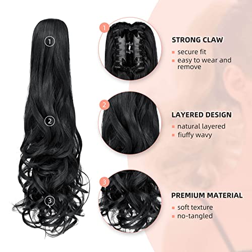 Ponytail 22" Long Claw Hair Extension - Image 59