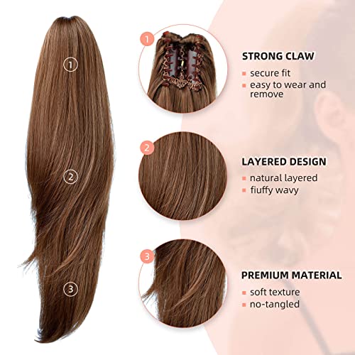 Ponytail 22" Long Claw Hair Extension - Image 80