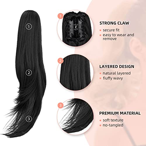 Ponytail 22" Long Claw Hair Extension - Image 96