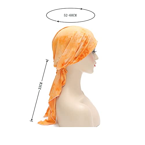 Pre Tied Head Scarf Headwrap Turban - Image 102