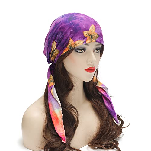 Pre Tied Head Scarf Headwrap Turban - Image 104
