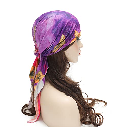 Pre Tied Head Scarf Headwrap Turban - Image 105