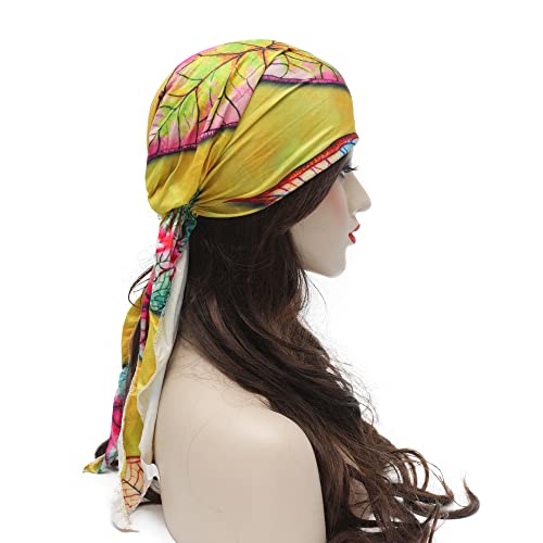 Pre Tied Head Scarf Headwrap Turban - Image 117
