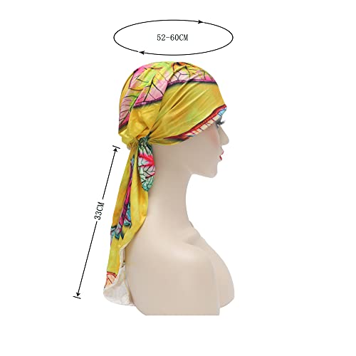 Pre Tied Head Scarf Headwrap Turban - Image 120
