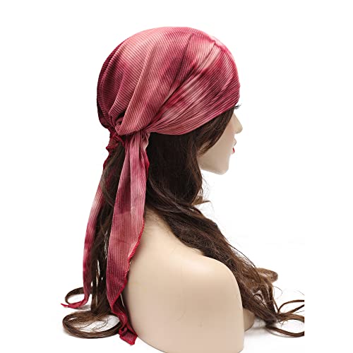 Pre Tied Head Scarf Headwrap Turban - Image 123