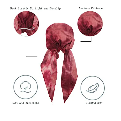 Pre Tied Head Scarf Headwrap Turban - Image 125