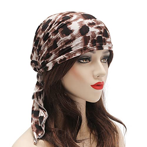 Pre Tied Head Scarf Headwrap Turban - Image 128
