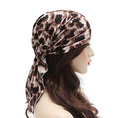Pre Tied Head Scarf Headwrap Turban - Image 129