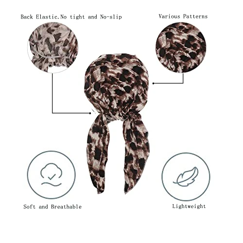 Pre Tied Head Scarf Headwrap Turban - Image 131