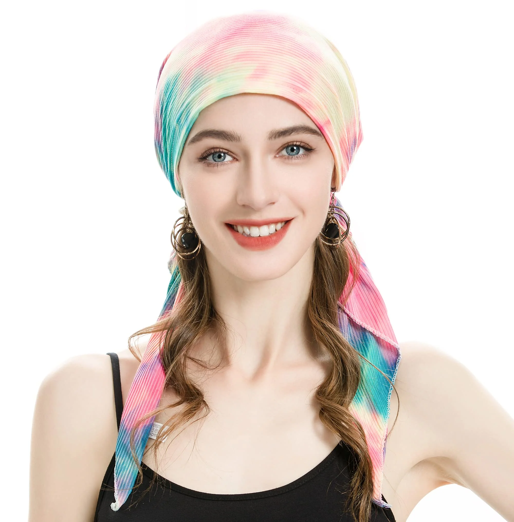 Pre Tied Head Scarf Headwrap Turban - Image 133