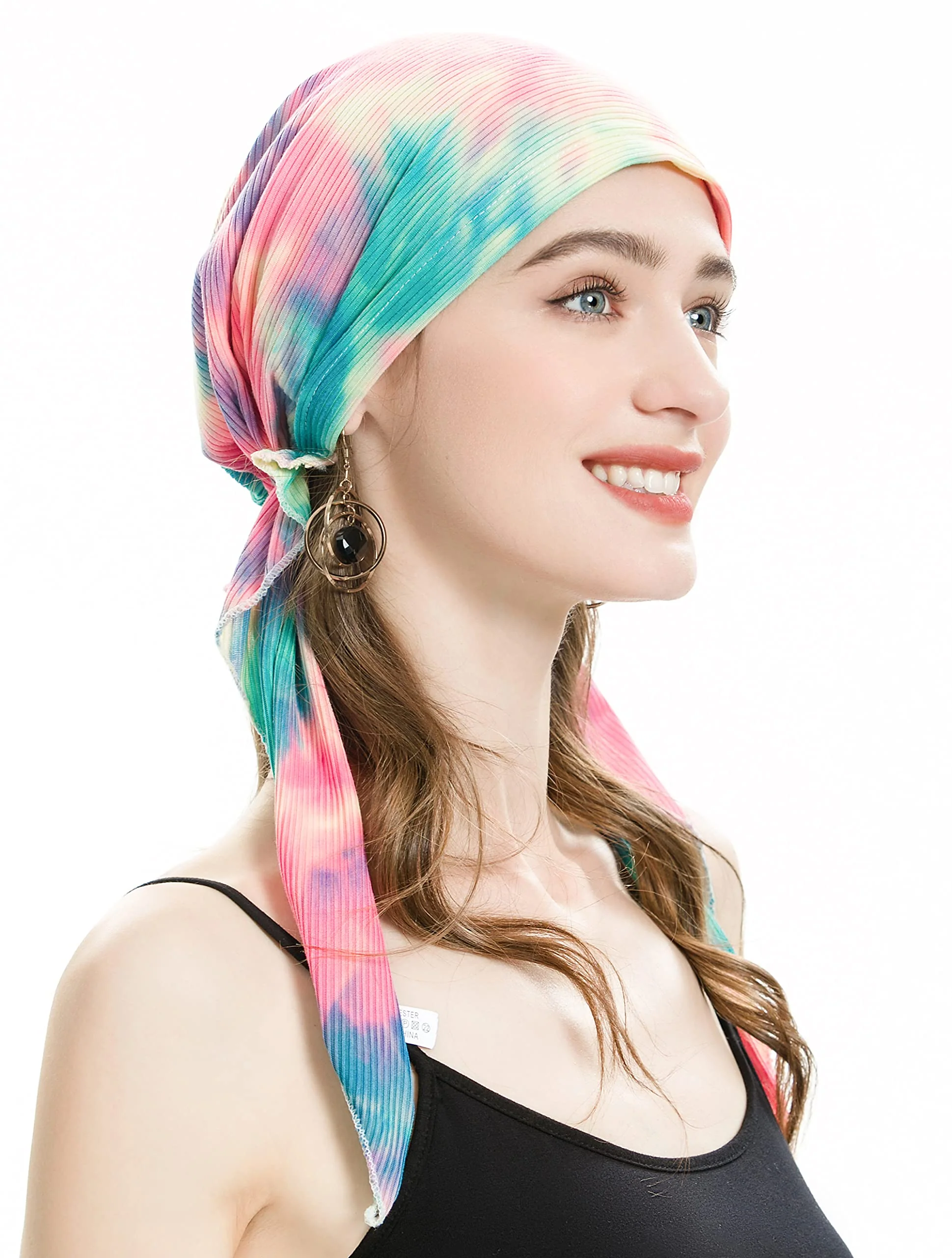 Pre Tied Head Scarf Headwrap Turban - Image 134