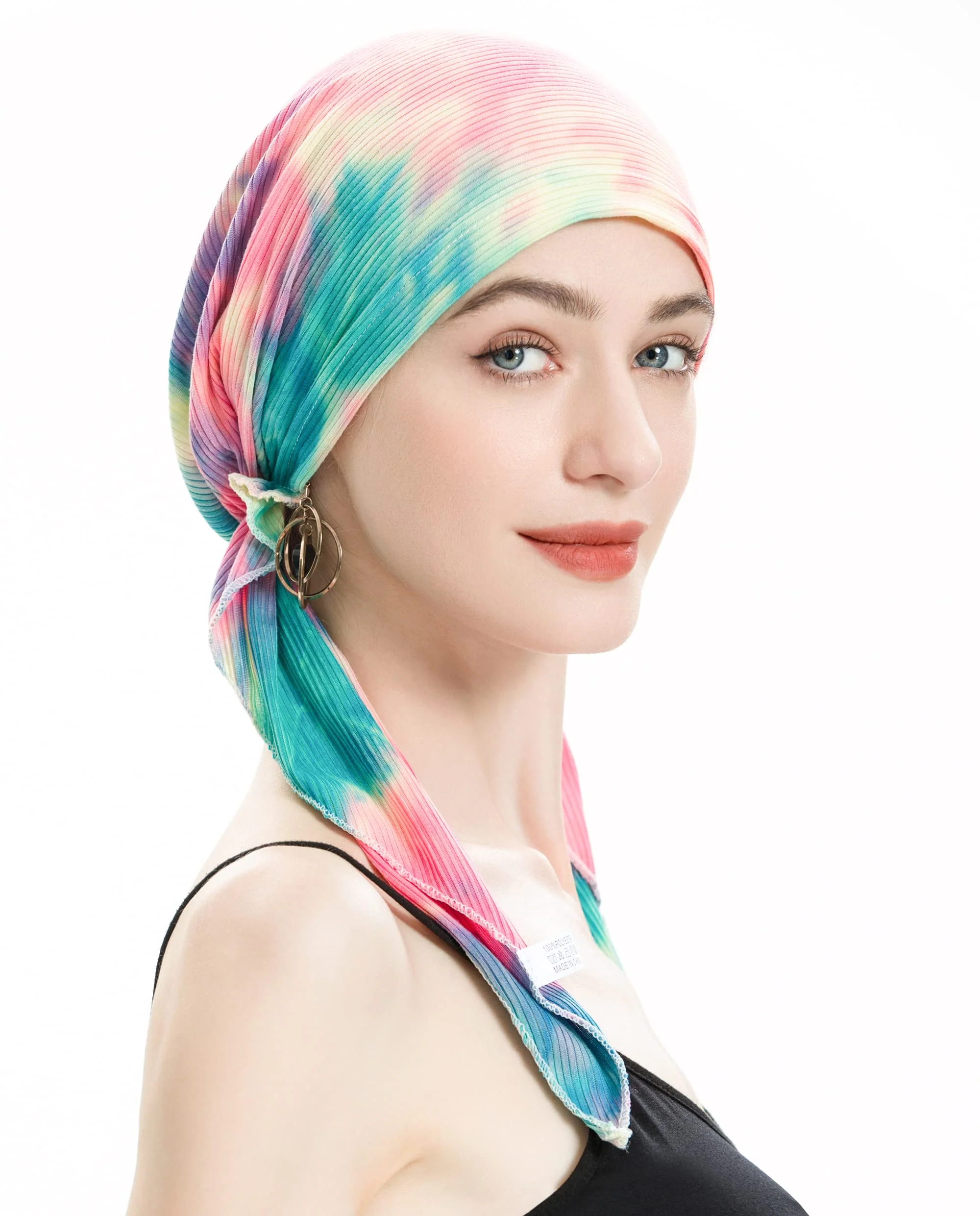 Pre Tied Head Scarf Headwrap Turban - Image 135
