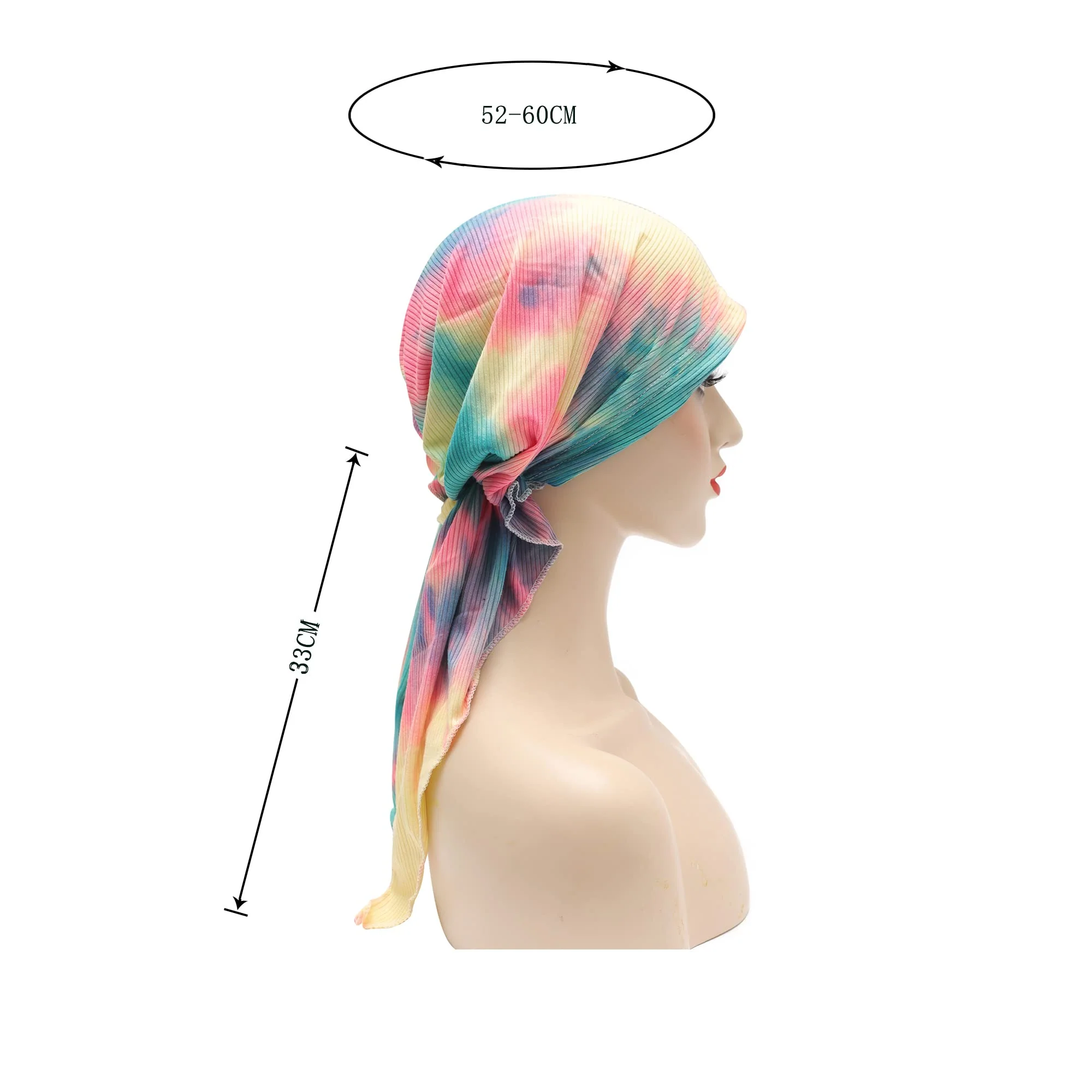 Pre Tied Head Scarf Headwrap Turban - Image 138
