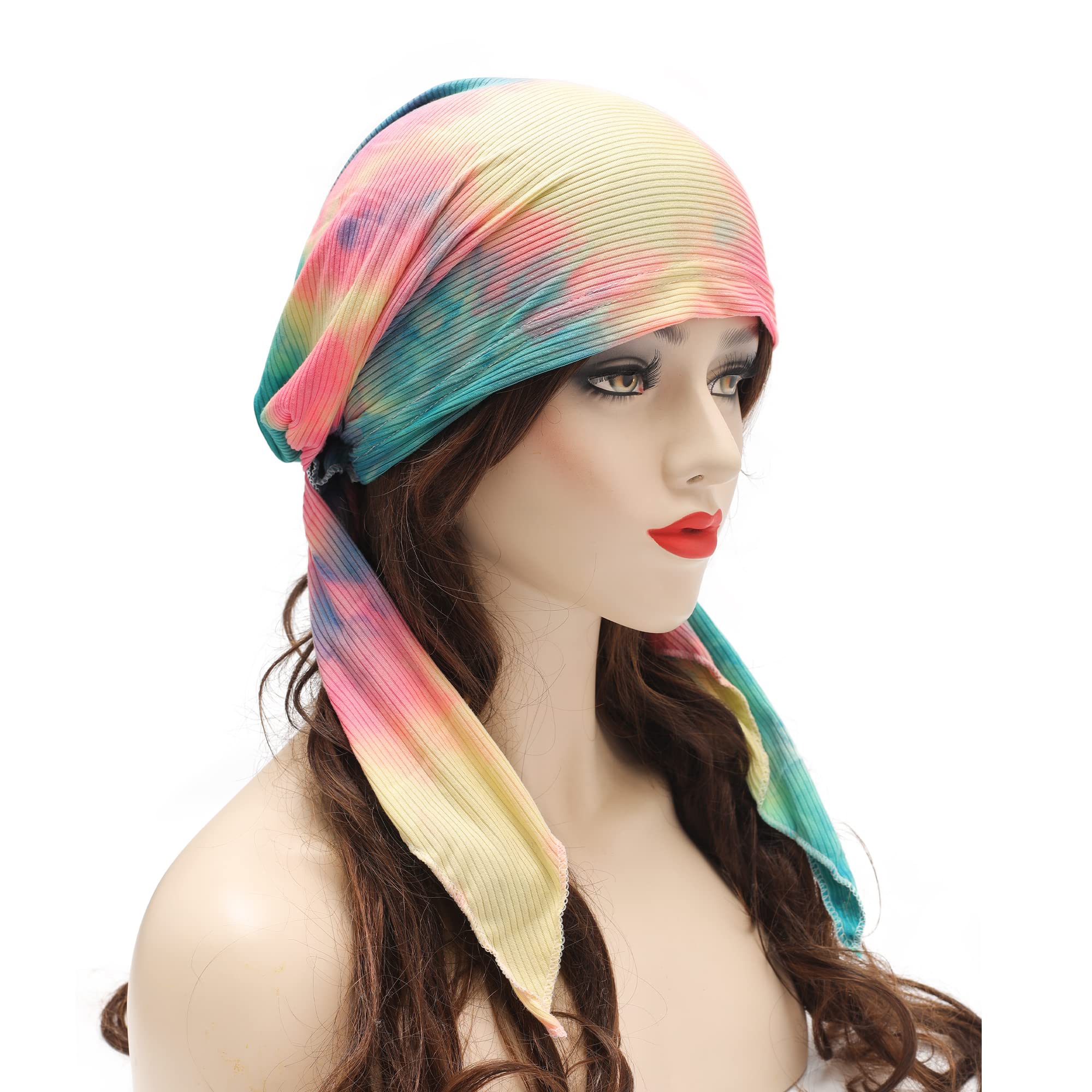 Pre Tied Head Scarf Headwrap Turban - Image 139