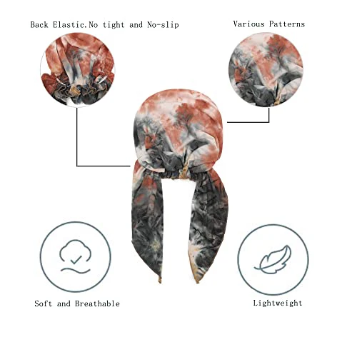 Pre Tied Head Scarf Headwrap Turban - Image 152