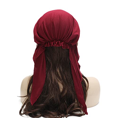 Pre Tied Head Scarf Headwrap Turban - Image 31