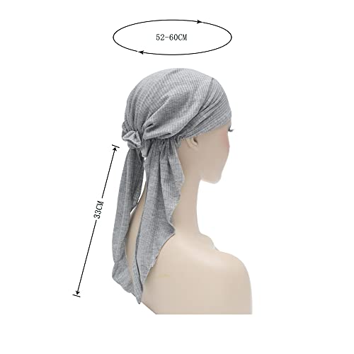 Pre Tied Head Scarf Headwrap Turban - Image 39